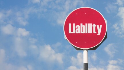 Liability sign