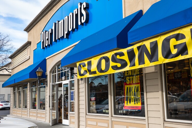 Pier 1 Imports closing