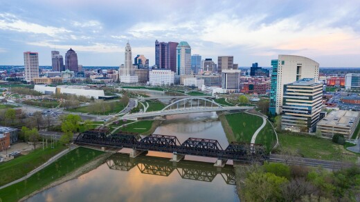 Aerial View of Columbus Ohio