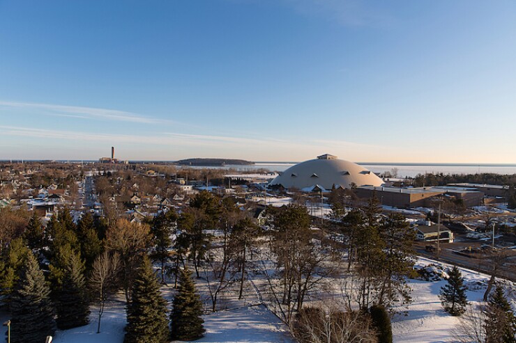 The Northern Michigan University campus in Marquette, Michigan