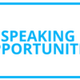 Speaking Opportunities