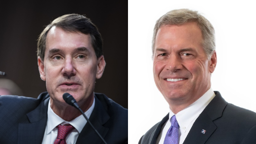 PNC Financial Services CEO Bill Demchak (left), and Bryan Jordan, CEO of First Horizon Corp.