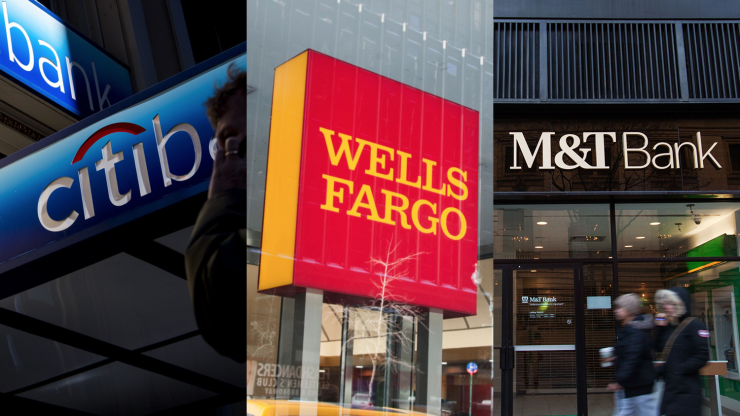 Triptych of Citigroup, Wells Fargo, M&T