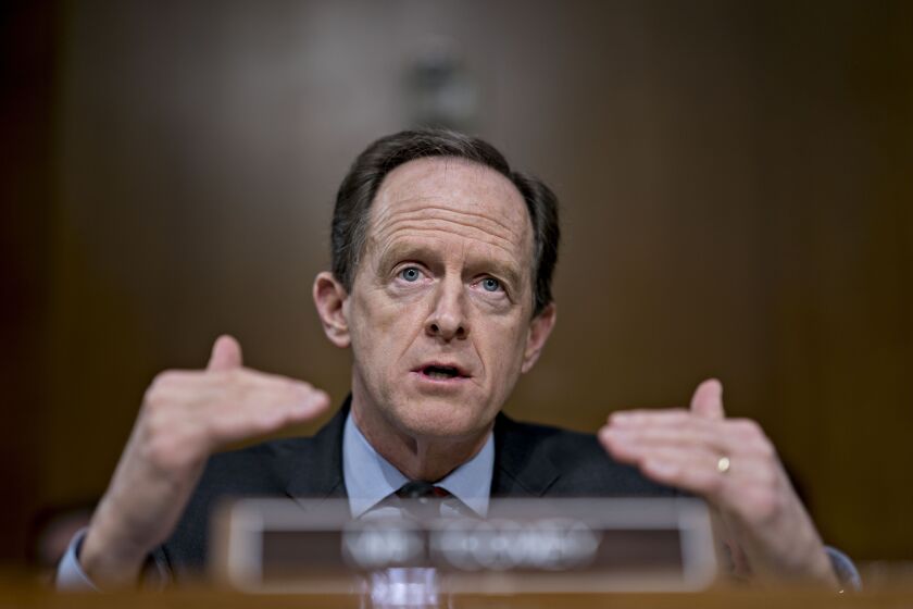 “These were always meant to be very temporary facilities,” Sen. Pat Toomey, a Pennsylvania Republican, said of federal coronavirus relief programs that the Treasury Department said would expire at the end of the year over objections from the Federal Reserve.
