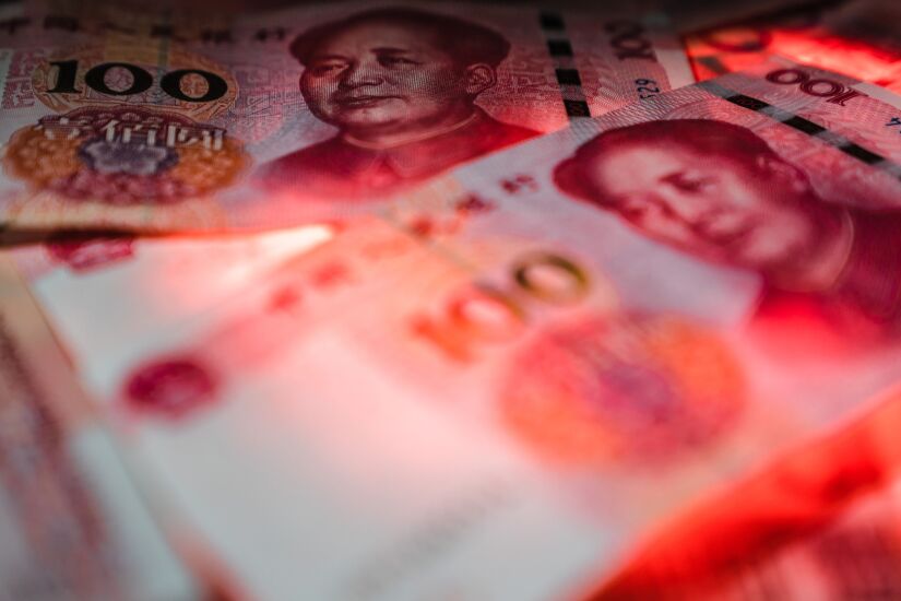 China yuan banknotes