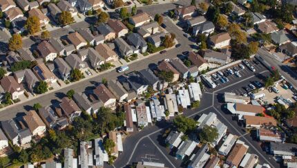 Aerial Views Of Silicon Valley Housing And Tech Campuses