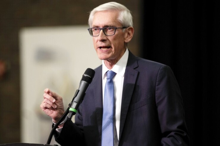 Gov. Tony Evers commenting on legislation