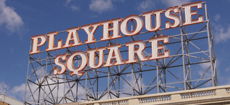 Cleveland Playhouse Square sign