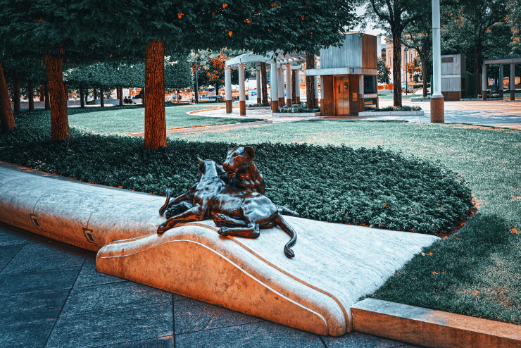 The National Law Enforcement Officers Memorial is in Washington, D.C., at Judiciary Square, adjacent to the National Law Enforcement Museum.
