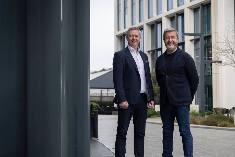 Peter Bermingham and Paul Prendergast standing together