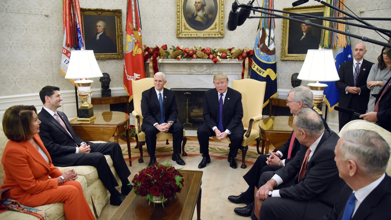 Trump, President Donald Trump meeting with congressional leaders