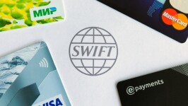 Swift logo with cards