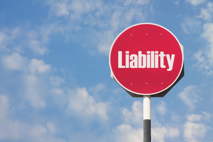 Liability sign