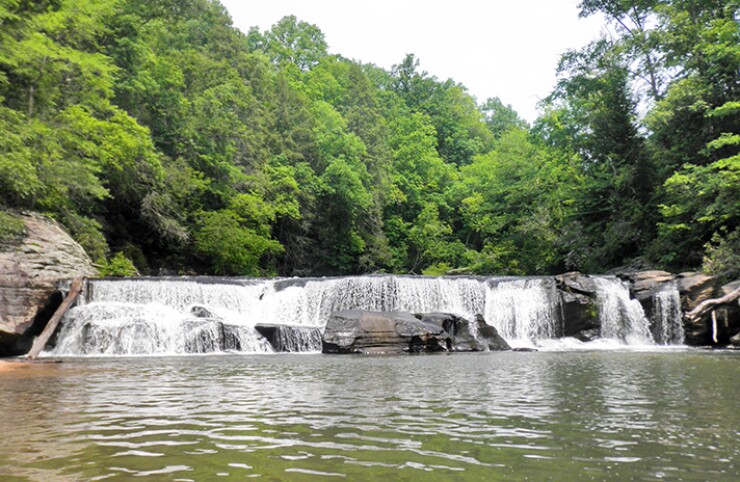 Riley Moore Falls in Oconee County, South Carolina