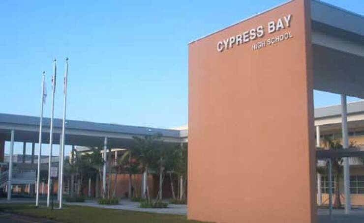 Cypress Bay High School in Weston, Fla.