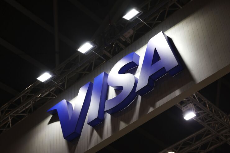Visa sign at the Singapore Fintech Festival