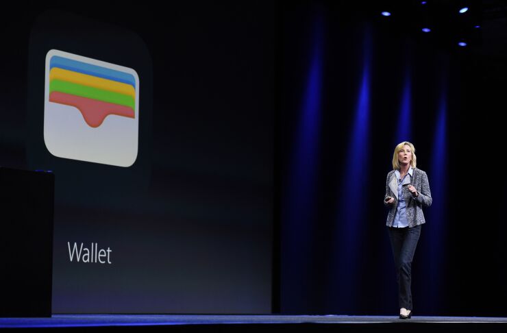 Jennifer Bailey with Wallet app, 2015
