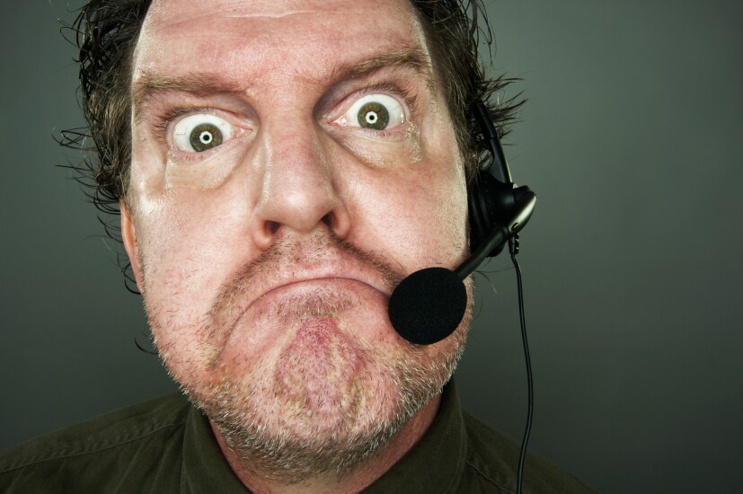 Angry telemarketer