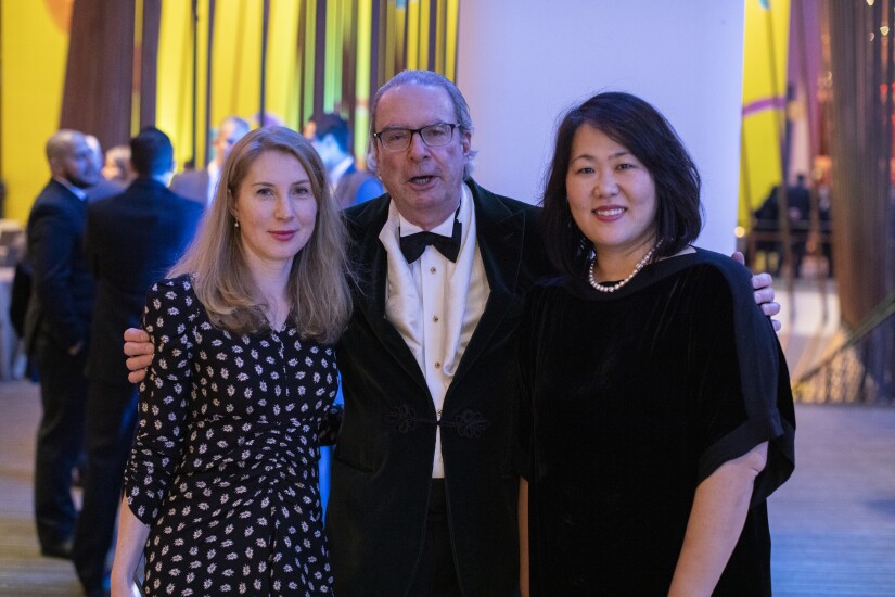 Olga Chernat, John Hallacy and unidentified