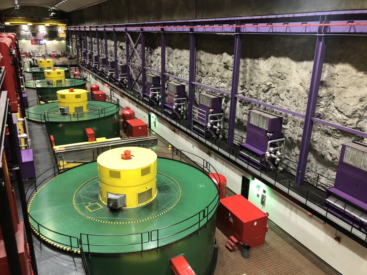he interior of the Raccoon Mountain Pumped-Storage Plant near Chattanooga, Tennessee, the TVA’s largest hydroelectric facility.