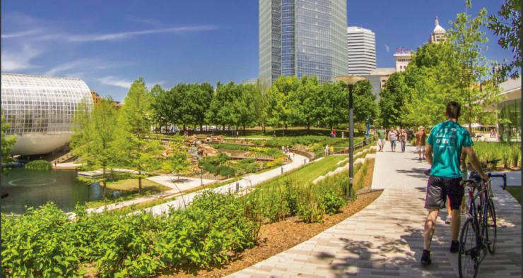 A park in Oklahoma City