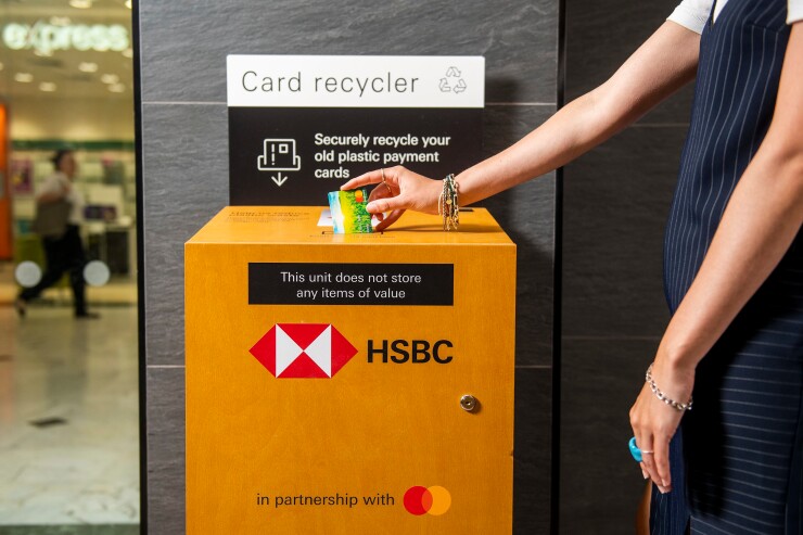 HSBC Mastercard card recycler