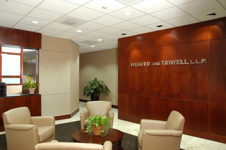 Weaver's lobby in its Houston office