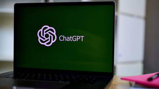 ChatGPT logo on a screen