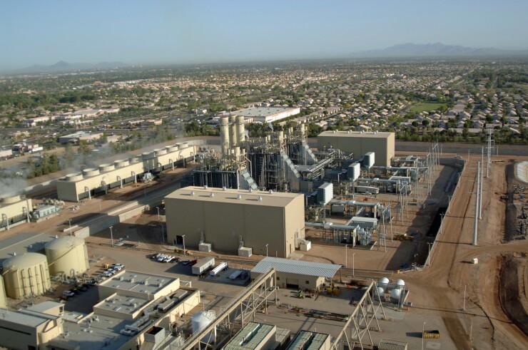 The Salt River Project's Santan Generating Station is a natural gas plant in Gilbert, Arizona.