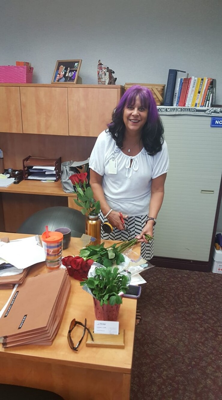 Christine Leslie, president of Bridge Credit Union