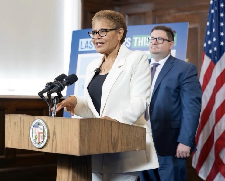 Los Angeles Mayor Karen Bass