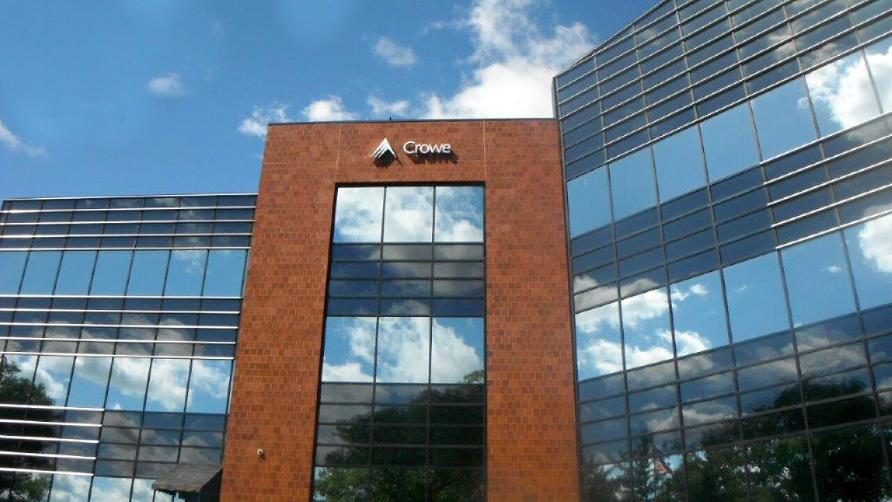 Crowe's office in South Bend, Indiana