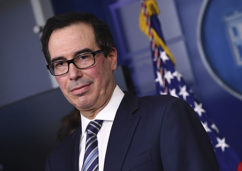 Treasury Secretary Steven Mnuchin.