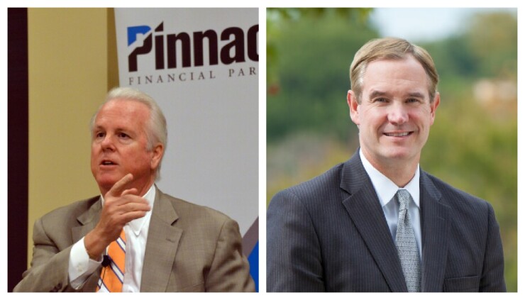 Pinnacle CEO Terry Turner, Synovus CEO Kevin Blair