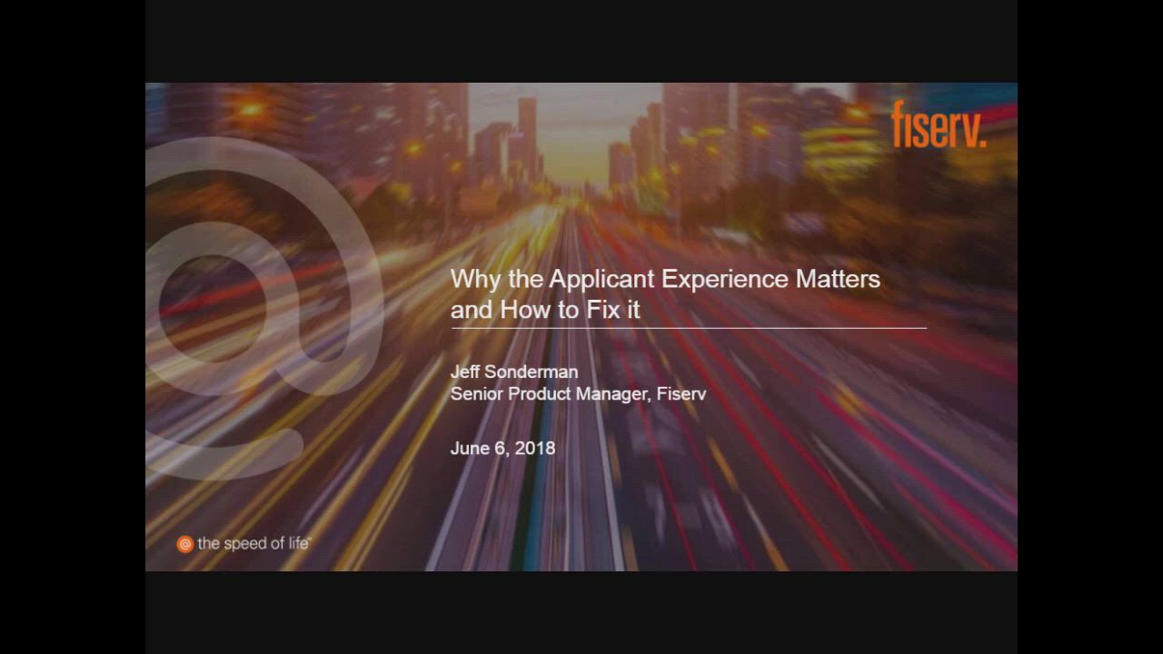 Video for Research overview: Why the account/loan applicant experience matters and how to fix it