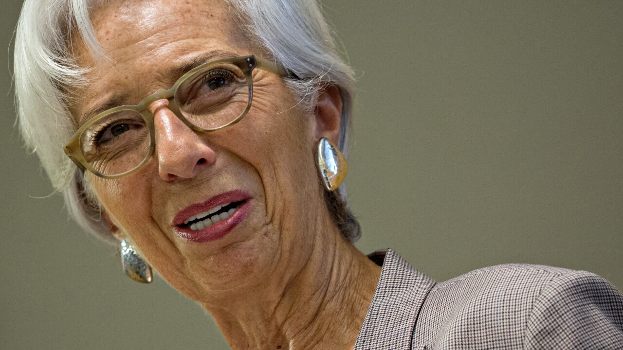 Christine Lagarde, managing director of the International Monetary Fund.