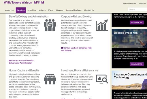 Willis Towers Watson home page