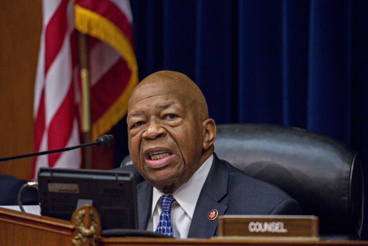 Rep. Elijah Cummings, a Democrat from Maryland and chairman of the House Oversight Committee
