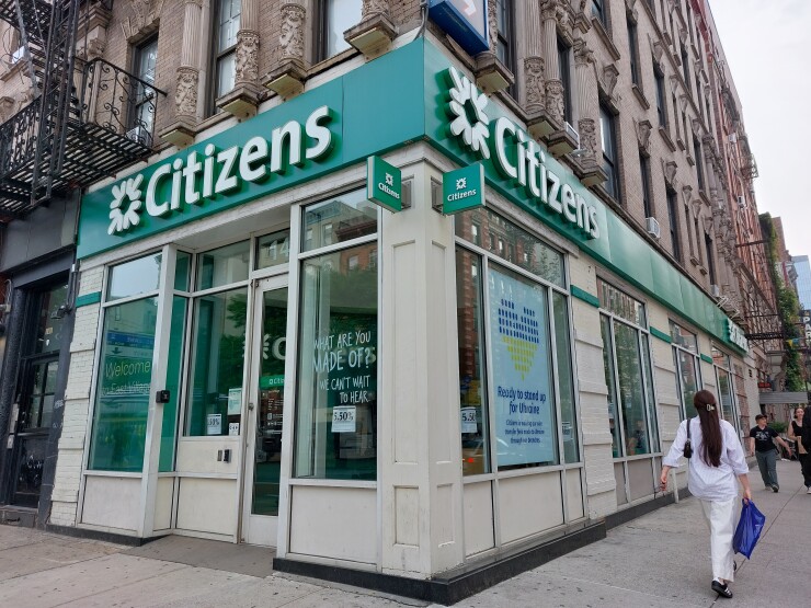 Citizens Bank branch in Ukranian Village, New York City.