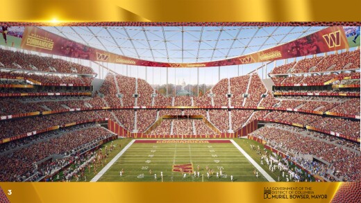 Commanders Stadium interior rendering