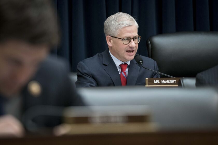 “We now have a real opportunity to work together to bring necessary statutory reforms to the CFPB,” said Rep. Patrick McHenry of North Carolina, the House committee's top Republican.
