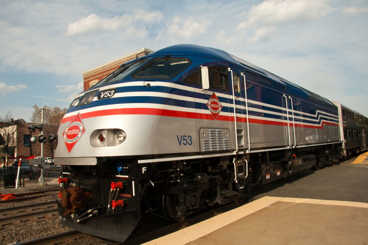 The Virginia Railway Express services commuters traveling from Northern Virginia to Washington D.C.