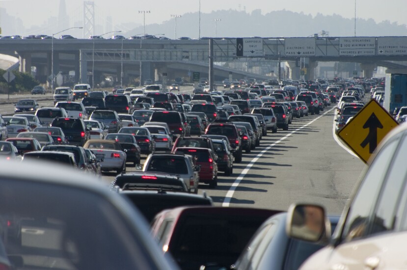 Traffic jam _ adobe