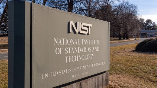 Gaithersburg, MD, USA 01-30-2021: Entrance of the Gaithersburg Campus of National Institute of Standards and Technology ( NIST ), a Physical sciences lab complex under US department of commerce.