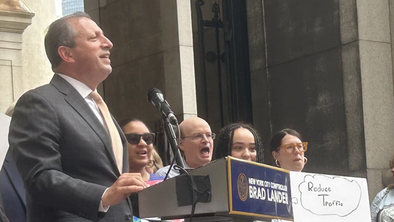 New York City Comptroller Brad Lander speaks about lawsuits in favor of congestion pricing.