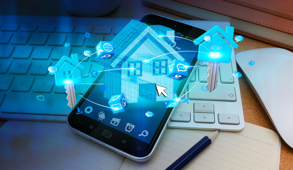 Real estate in modern office