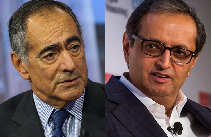 John Mack (left) and Vikram Pandit.