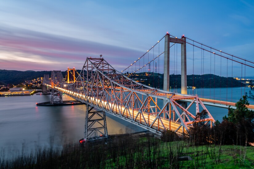 Alfred Zampa Memorial Bridge at Dawn