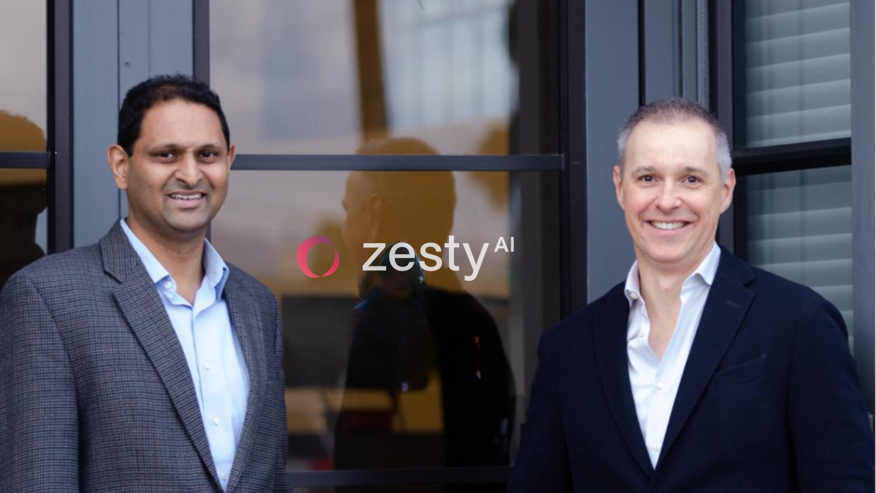 ZestyAI co-founders Kumar Dhuvur (pictured left) and Attila Toth (pictured right).