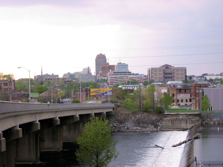 Allentown, Pennsylvania, photographed from the east side.